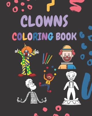 Book cover for Clowns Coloring Book