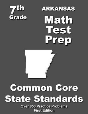 Book cover for Arkansas 7th Grade Math Test Prep