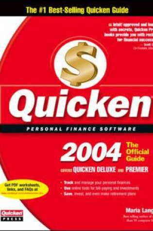 Cover of Quicken 2004: the Official Guide