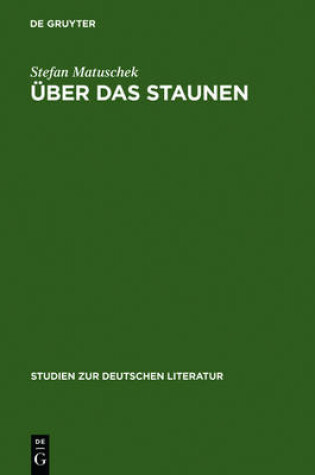 Cover of UEber Das Staunen