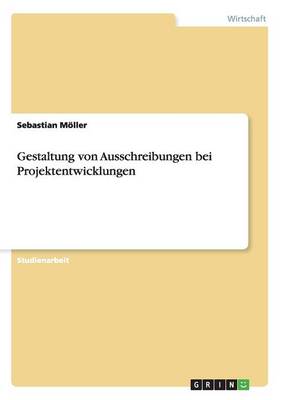 Book cover for Gestaltung von Ausschreibungen bei Projektentwicklungen