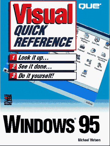 Book cover for Windows 95 Visual Quick Reference