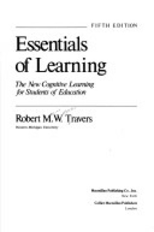 Cover of Essentials of Learning