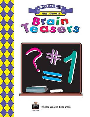 Book cover for Brain Teasers, Grade 1 Workbook