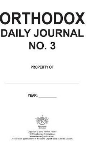 Cover of Orthodox Daily Journal Volume 3
