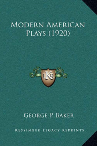 Cover of Modern American Plays (1920)