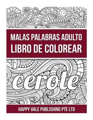 Book cover for Malédiction Mots Adultes Coloring Book