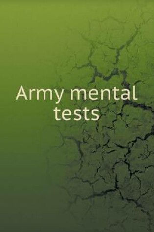 Cover of Army mental tests