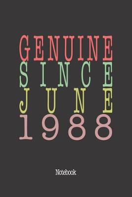 Book cover for Genuine Since June 1988