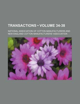 Book cover for Transactions (Volume 34-38)