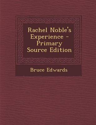 Book cover for Rachel Noble's Experience