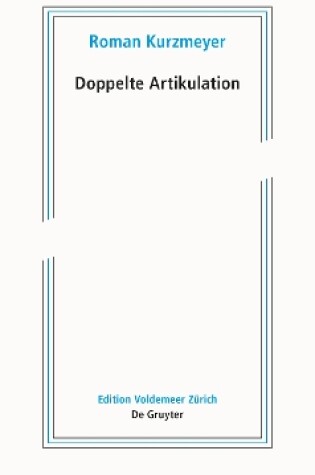 Cover of Doppelte Artikulation