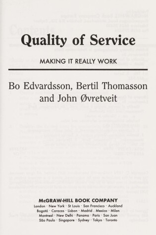 Cover of Quality of Service