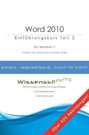 Cover of Word 2010 - Einführungskurs Teil 2