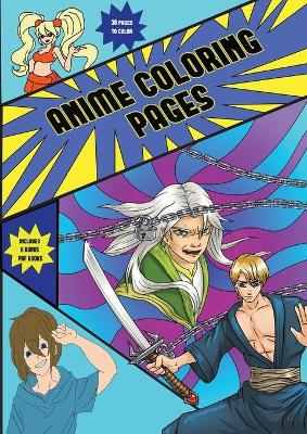 Book cover for Anime Coloring Pages