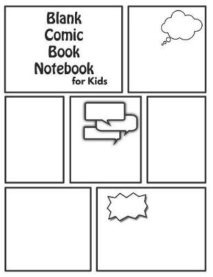 Book cover for Blank Comic Book Notebook for Kids