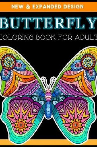 Cover of Butterfly Coloring Book for Adult