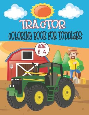 Book cover for Tractor coloring book for toddlers