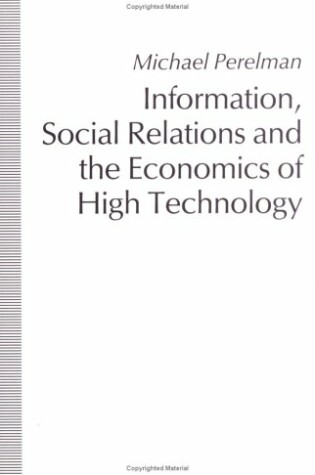 Cover of Information Soc Relations & Eco