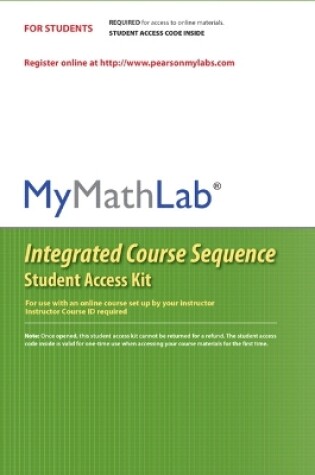 Cover of MyLab Math CourseCompass Integrated Course Sequence -- Standalone Access Card