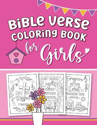 Cover of Bible Verse Coloring Book for Girls