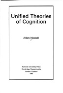 Book cover for Unified Theories of Cognition