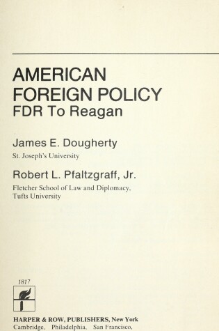 Cover of American Foreign Policy