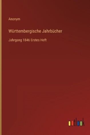 Cover of Württembergische Jahrbücher