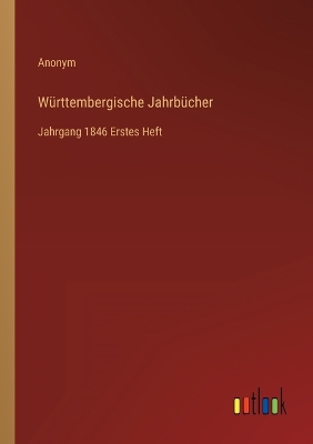 Book cover for Württembergische Jahrbücher