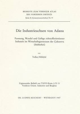 Book cover for Die Industrieachsen Von Adana