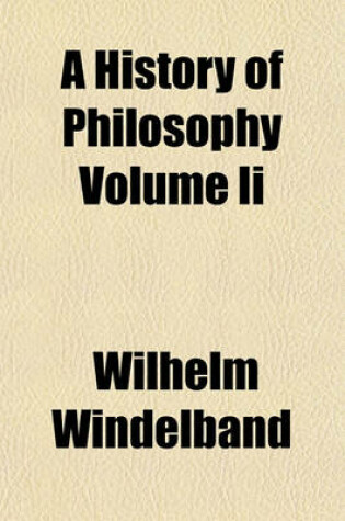 Cover of A History of Philosophy Volume II
