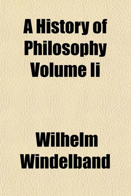 Book cover for A History of Philosophy Volume II