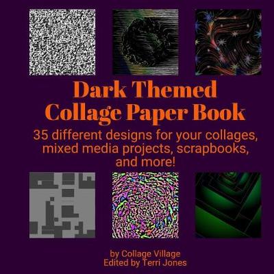 Book cover for Dark Themed Collage Paper Book
