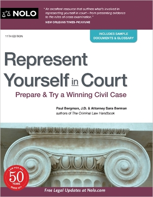 Book cover for Represent Yourself in Court