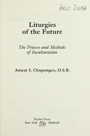 Book cover for Liturgies of the Future