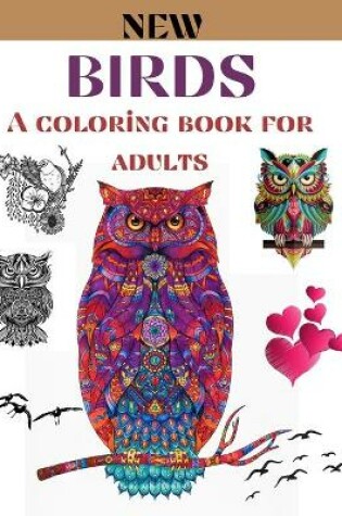 Cover of Birds a coloring book for adults