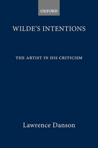 Cover of Wilde's Intentions