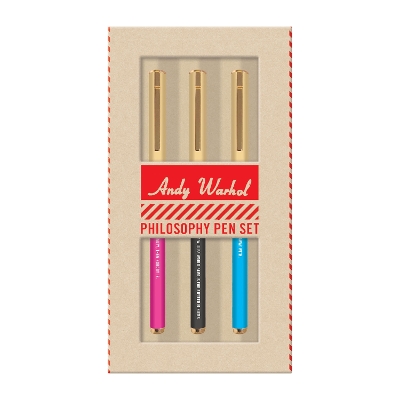 Book cover for Andy Warhol Philosophy Pen Set