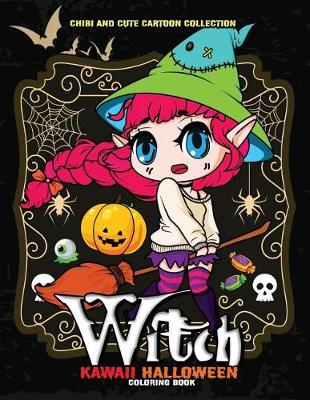 Book cover for Kawaii Halloween Coloring Book