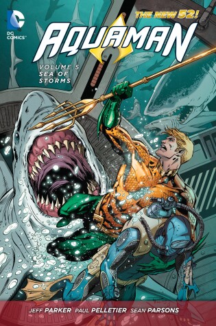 Cover of Aquaman Vol. 5: Sea of Storms (The New 52)