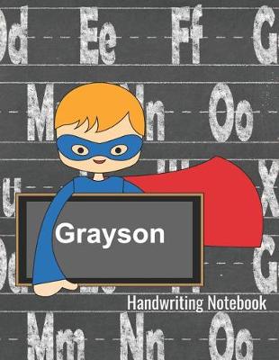 Book cover for Grayson Handwriting Notebook