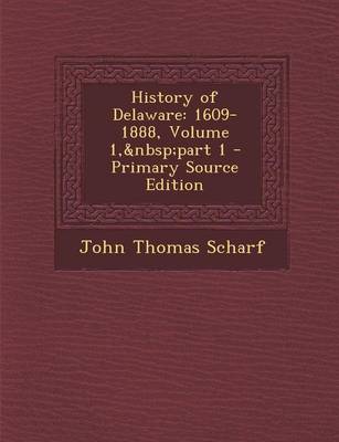 Book cover for History of Delaware