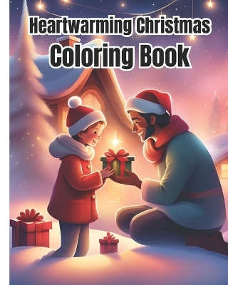 Book cover for Heartwarming Christmas Coloring Book