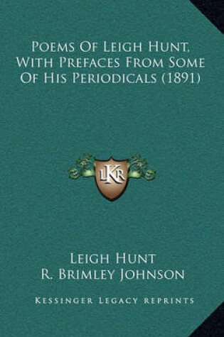 Cover of Poems of Leigh Hunt, with Prefaces from Some of His Periodicals (1891)