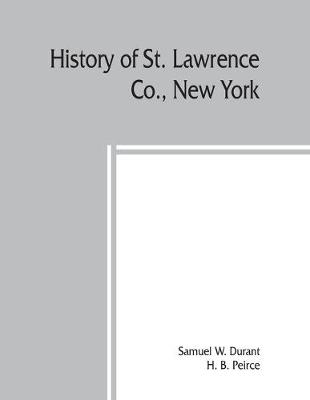 Book cover for History of St. Lawrence Co., New York