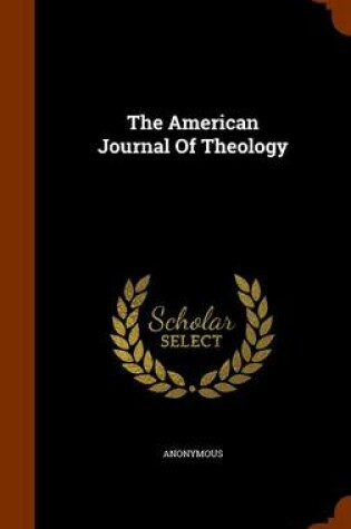 Cover of The American Journal of Theology