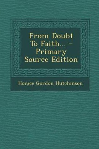 Cover of From Doubt to Faith...