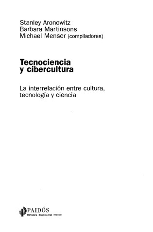Cover of Tecnociencia y Cibercultura