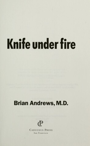 Book cover for Knife Under Fire