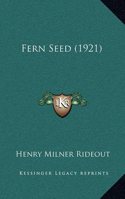 Book cover for Fern Seed (1921)